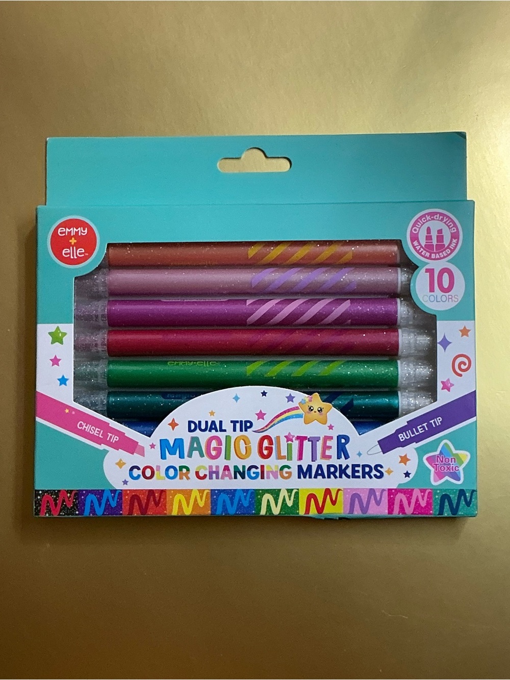 Dual Tip Magic Glitter Color Changing Markers Many Assorted Colors